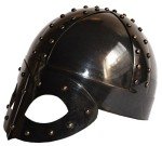 Black Antique Viking Helmet with Liner & Strap