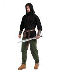 Men's Viking Costume Set with Accessories - Black-Green