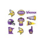 Minnesota Vikings Clog Shoe Charms - 10 Pack