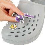 Minnesota Vikings Clog Shoe Charms - 10 Pack