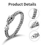 Men's Stainless Steel Viking Dragon Bracelet