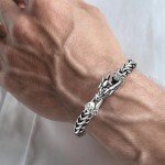 Men's Stainless Steel Viking Dragon Bracelet