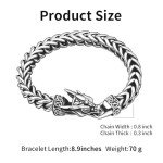 Men's Stainless Steel Viking Dragon Bracelet