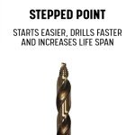 3/8" Cobalt Stepped Point Drill Bit by Drill America