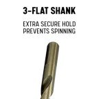 3/8" Cobalt Stepped Point Drill Bit by Drill America