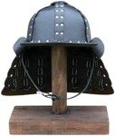 Black Leather Viking Samurai Armor for Cosplay