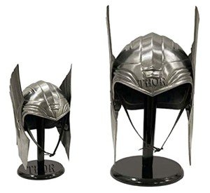 Viking Barbuta Helmet with Stand for Home Decor