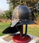 Black Leather Viking Samurai Armor for Cosplay