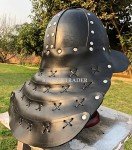 Black Leather Viking Samurai Armor for Cosplay