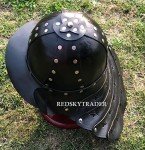 Black Leather Viking Samurai Armor for Cosplay