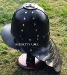 Black Leather Viking Samurai Armor for Cosplay