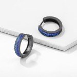 Norse Rune Hoop Earrings in Sterling Silver