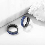 Norse Rune Hoop Earrings in Sterling Silver