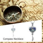 Norseman Compass Necklace with Celtic Knot Design