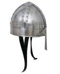 Norseman Silver Medieval Nasal Helmet for Cosplay