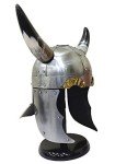 Horned Viking Helmet with Ear and Neck Guards