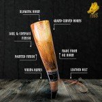 Fenrir Viking War Blowing Horn 18 Inch | Authentic Ox Horn Battle Trumpet With Leather Strap | Norse Medieval Style | Home Decor Accessories | Unique Gifts for Men | Jarl & Compass Finish