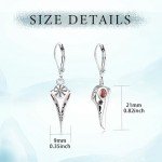 TALYKONG Raven Gothic Earrings for Women Viking Crow Dangle Earrings Norse Halloween Jewelry for Women Men (Raven Gothic Earrings)