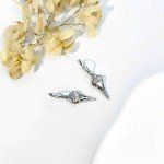 TALYKONG Raven Gothic Earrings for Women Viking Crow Dangle Earrings Norse Halloween Jewelry for Women Men (Raven Gothic Earrings)