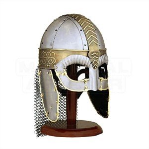 Viking Wolf Armor Chain Mail Helmet for Cosplay