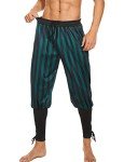 Medieval Viking Navigator Pants in Black-Green