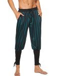 Medieval Viking Navigator Pants in Black-Green
