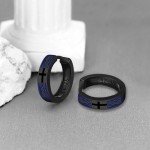 Celtic Hoop Cross Earrings for Men & Women