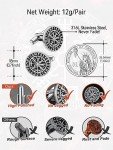 Viking Compass Cufflinks for Men – Norse Style