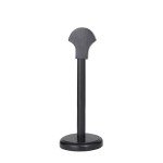 Viking Metal Helmet with Black Wooden Stand