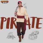 Men’s Viking Pirate Costume Set for Halloween