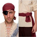 Men’s Viking Pirate Costume Set for Halloween