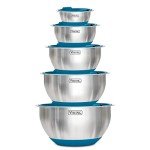 Viking Stainless Steel Mixing Bowl Set with Lids