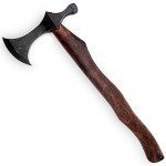 Custom Forged Viking Battle Axe & Tomahawk Set