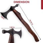 Custom Forged Viking Battle Axe & Tomahawk Set