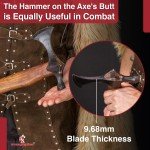 Custom Forged Viking Battle Axe & Tomahawk Set