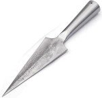 Hand Forged Viking Spangenhelm Throwing Spear Head