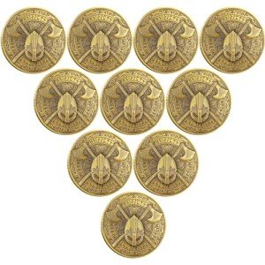 Norse Viking Battle-Axe Helmet Challenge Coin Pack