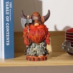 Norseman Viking Warrior Gnome Statue for Decor