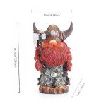 Norseman Viking Warrior Gnome Statue for Decor