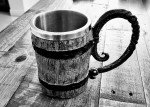 Rustic Dwarven Viking Barrel Mug - 550ML