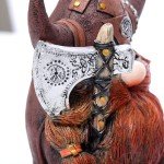 Norseman Viking Warrior Gnome Statue for Decor