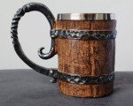 Rustic Dwarven Viking Barrel Mug - 550ML