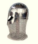 Viking Helmet with 18G Steel and Chainmail