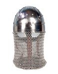 Viking Helmet with 18G Steel and Chainmail