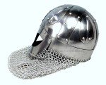 Viking Helmet with 18G Steel and Chainmail