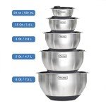 Norseman Stainless Steel Mixing Bowl Set - 10 Pieces