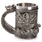 Norse Viking Ship Stainless Steel Beer Mug