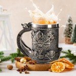 Norse Viking Ship Stainless Steel Beer Mug