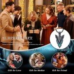 Viking Arrowhead Necklace in Sterling Silver & Turquoise