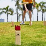 Viking Kubb Yard Game Set with Carrying Case